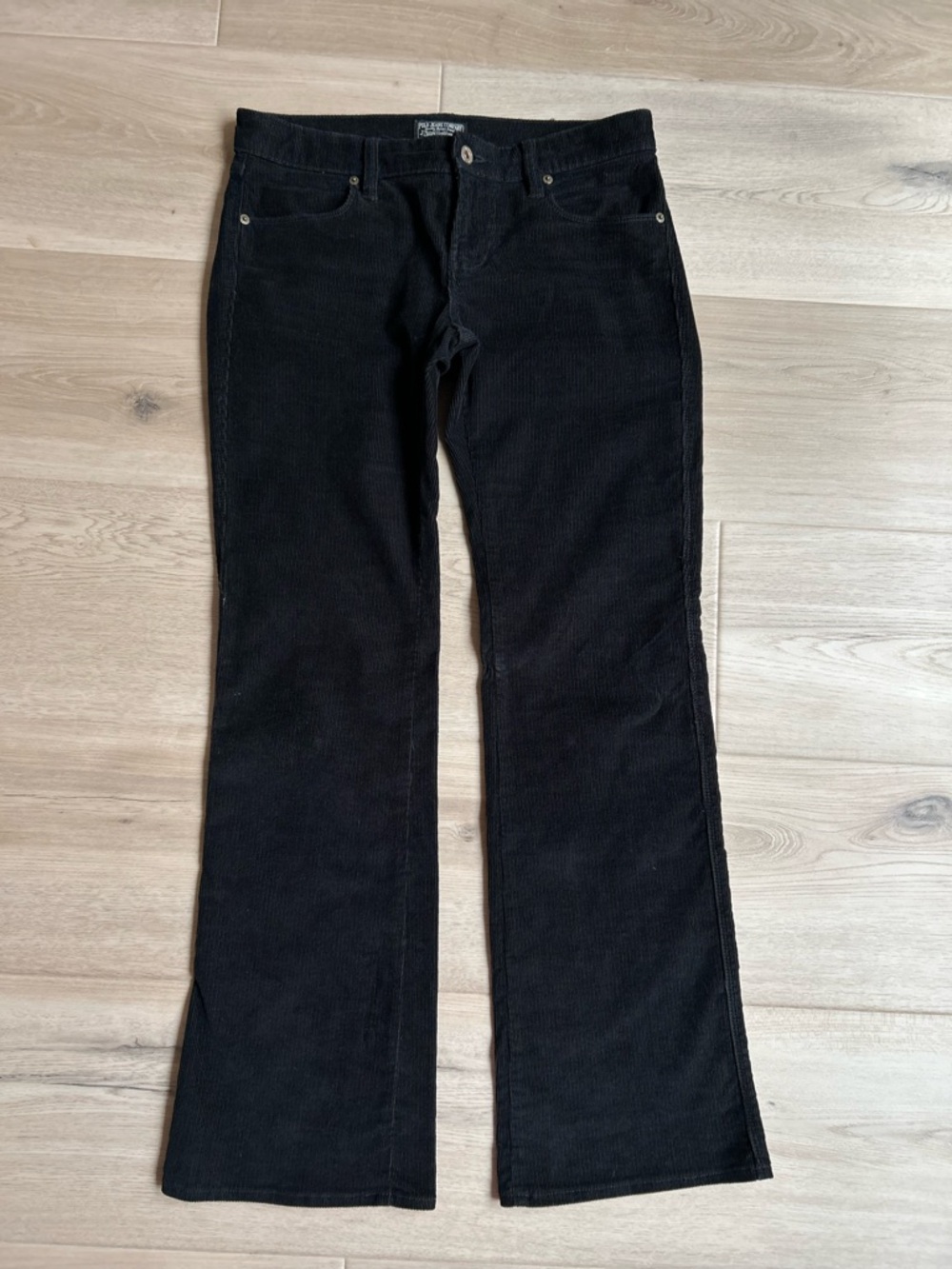 Y2k Polo Jean Co Ralph Lauren Women’s Black Corduroy Bootcut Pants Size 4x32